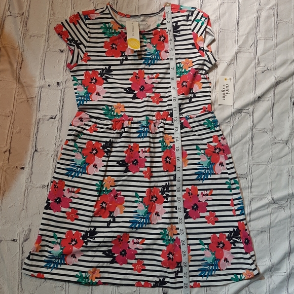 Rumi and Ryder Striped Floral Girls Dress NWT - Picture 7 of 10